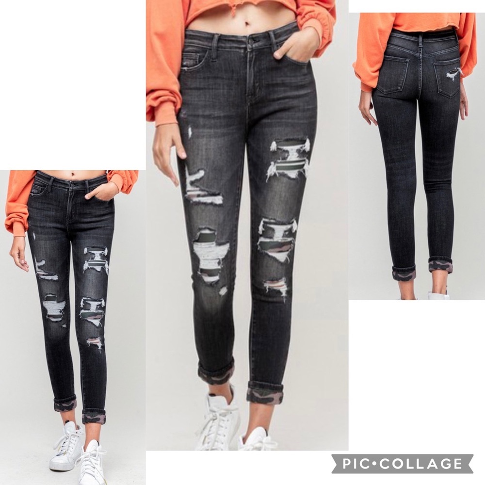 Camo patch jeans - Vervete